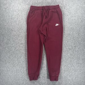 Nike Sportswear Club Fleece Joggers Men Medium Wine Red Tapered Sweatpants
